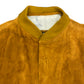 Vintage Shaggy Carmel Suede Bomber Jacket - Size Medium
