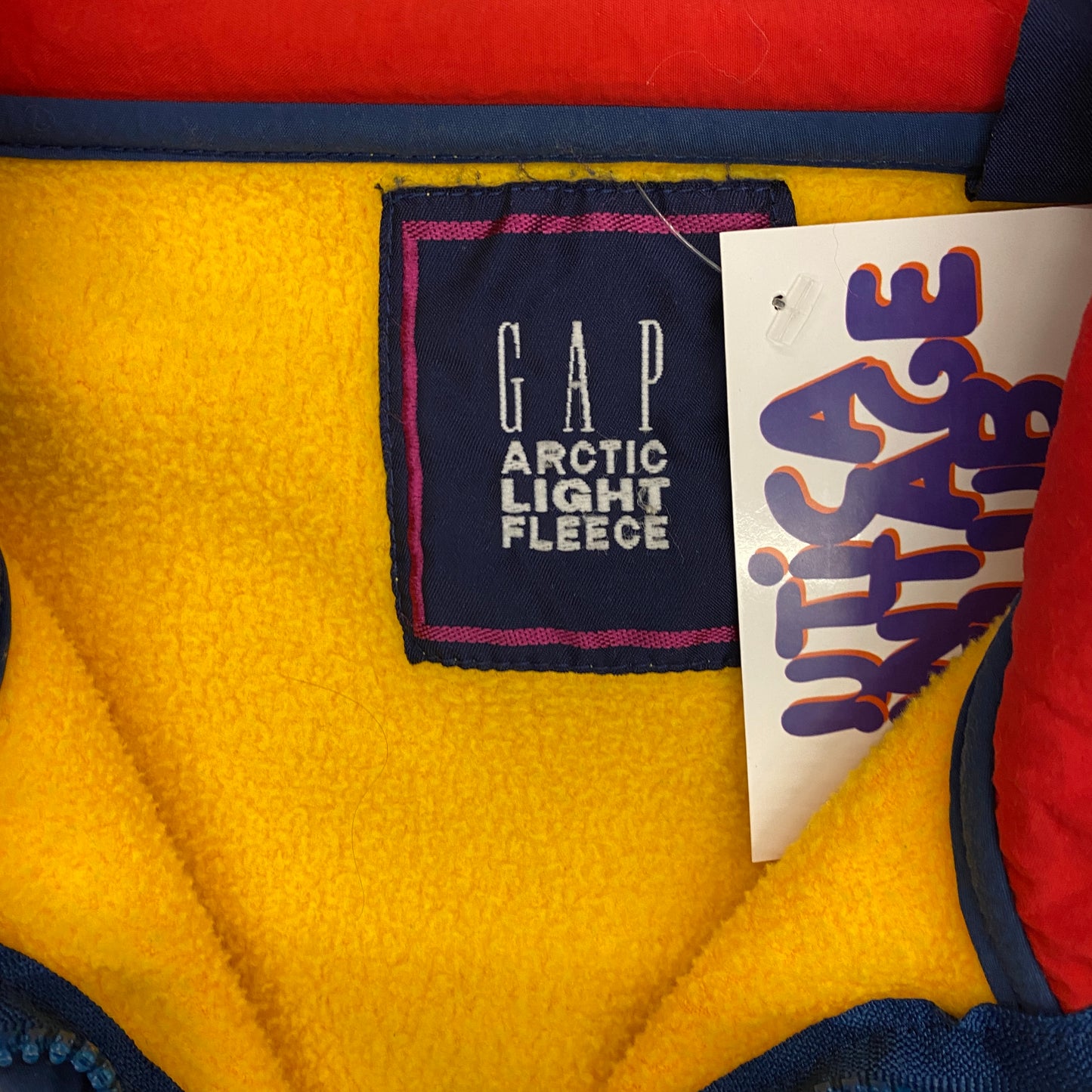 Vintage Gap Arctic Light Fleece Color-Blocked Fleece - Size Small