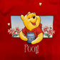 Vintage Winnie the Pooh Red V-Neck Tee - Size XL