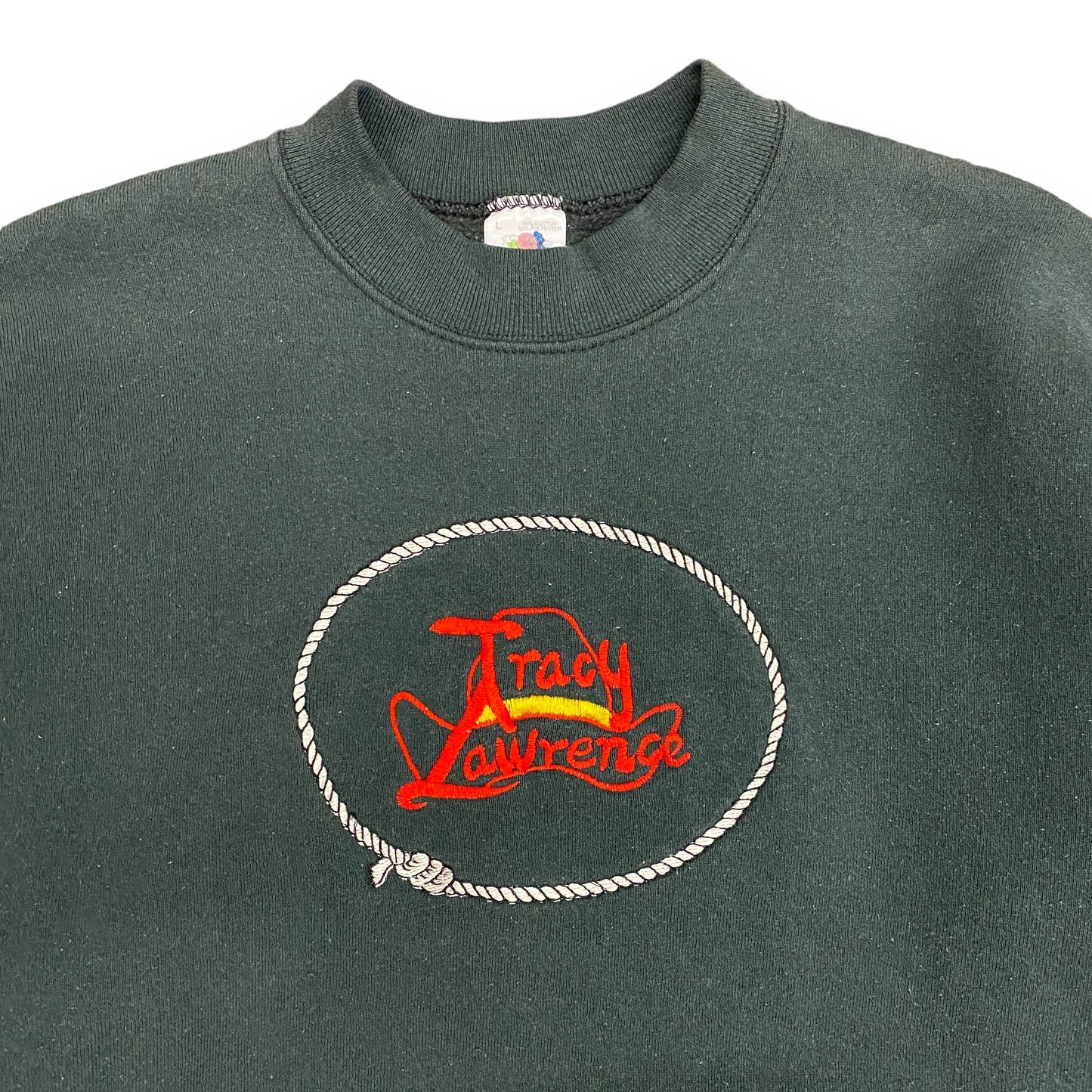 1990s Tracy Lawrence Country Music Embroidered Sweatshirt - Size Large