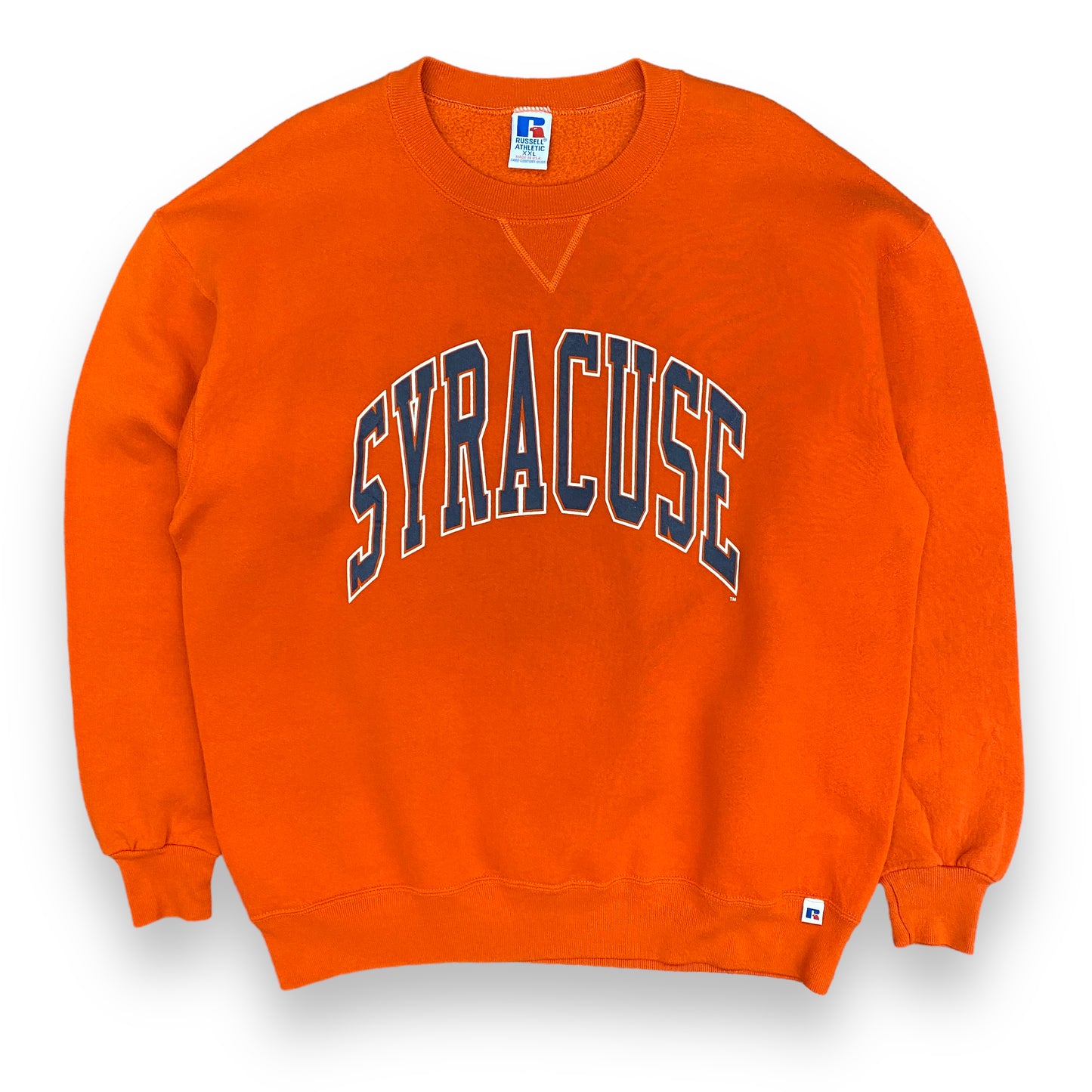 1990s Russell Athletic Syracuse University Spellout Crewneck - Size XXL (Fits XL)