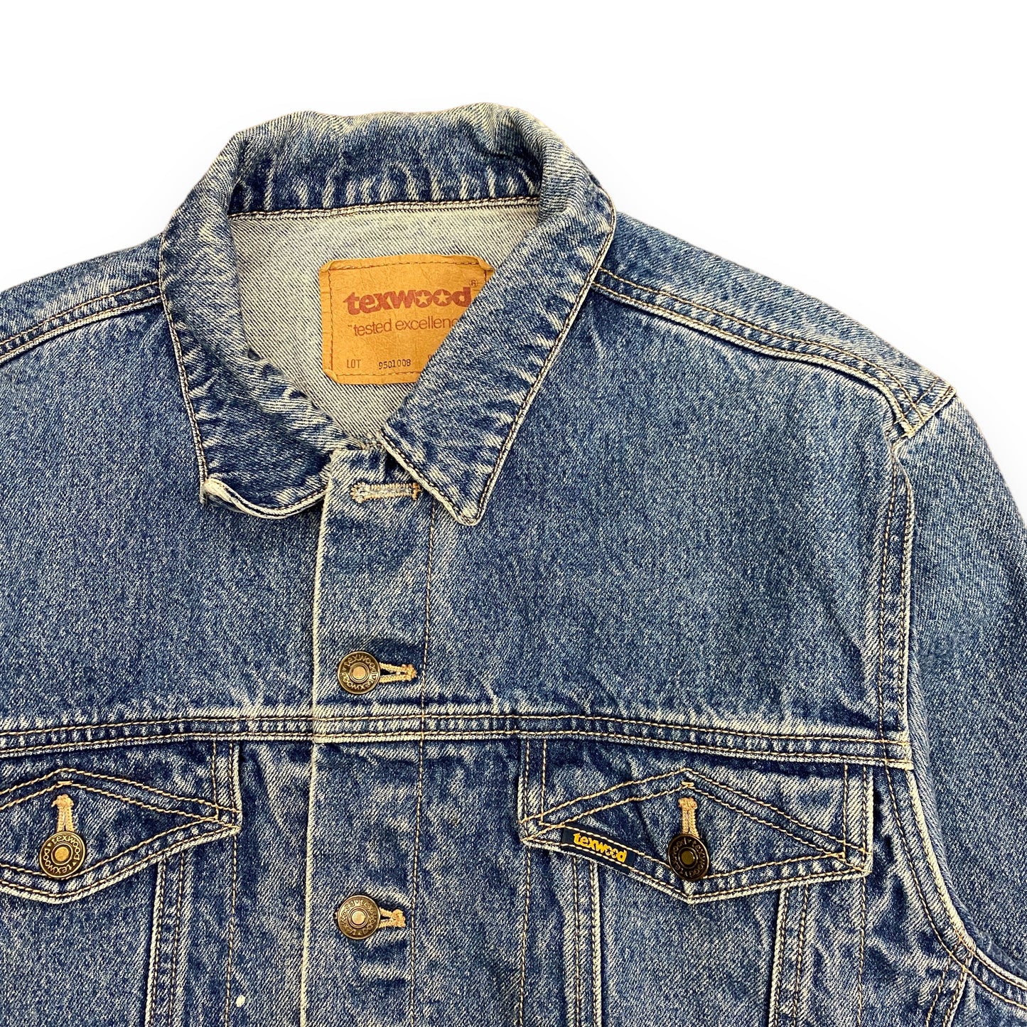 Vintage Texwood Denim Trucker Jacket - Size Small