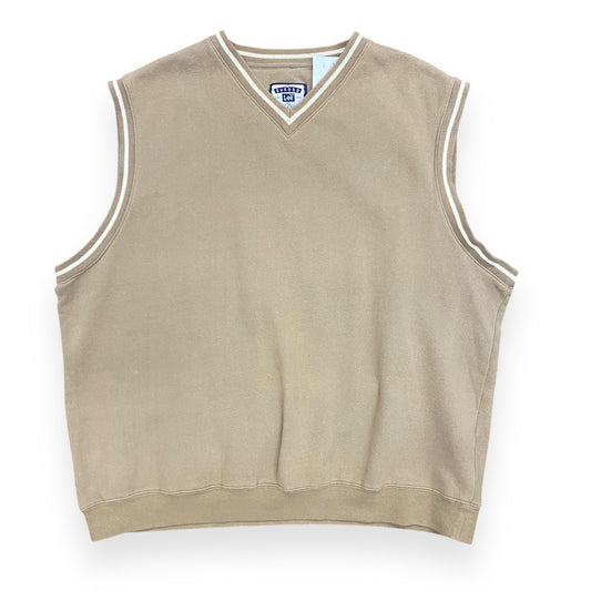 Vintage Lee Tan Sweatshirt Vest - Size XL