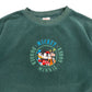 Vintage Disney "Mickey, Goofy, Minnie, & Donald" Green Fleece Sweatshirt - Size Large
