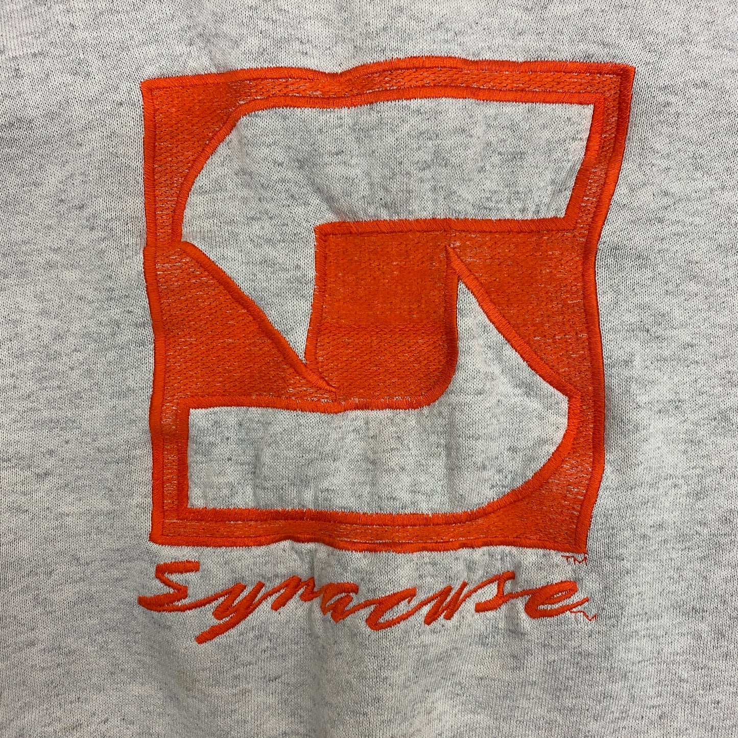 Vintage Syracuse University Orangemen Embroidered Sweatshirt - Size Large