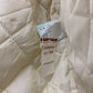 NWT 1980s White Wool Quilt Lined Flight/Bomber Jacket - Size Large