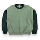 Vintage Hunter Green & Black Crewneck Sweatshirt - Size Large