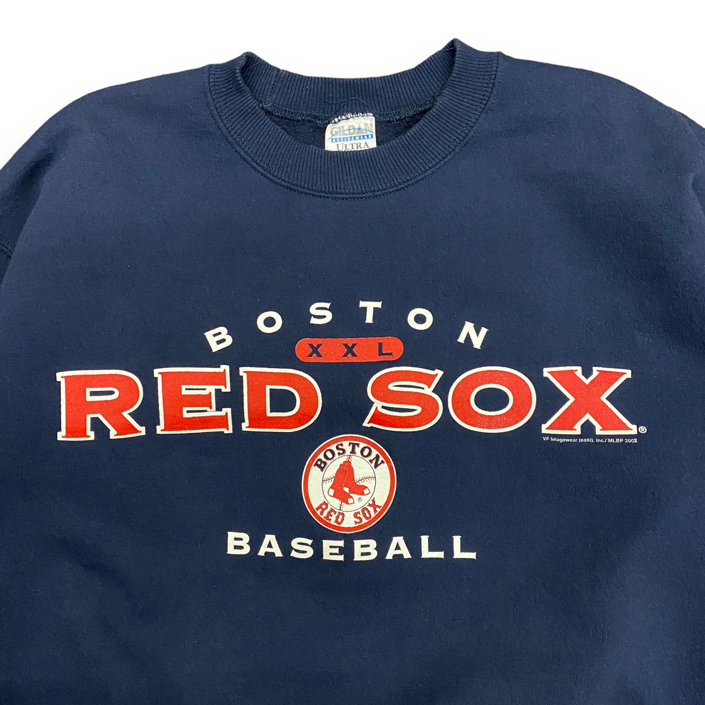 2002 Boston Red Sox Baseball Crewneck Sweatshirt - Size Medium