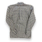1980s Yves Saint Laurent Dark Blue & Orange Plaid Shirt - Size Small
