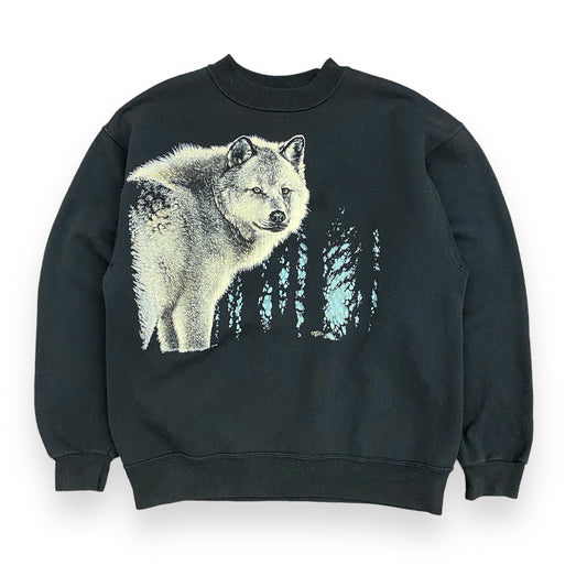 Vintage 1990s "Wolf" Graphic Sweatshirt - Size Large