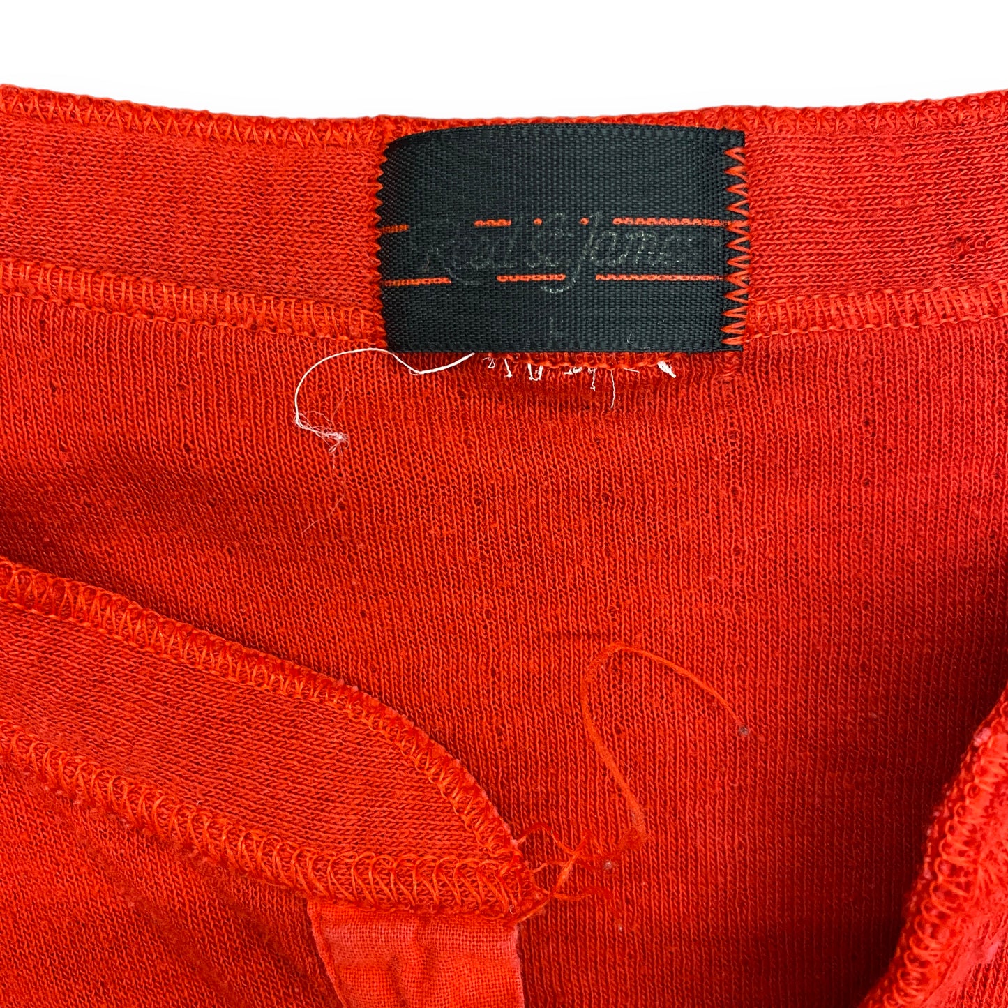 1980s Reed St. James Red Henley - Size Medium