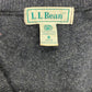 Vintage LL Bean Lambswool Charcoal Gray Sweater - Size Small