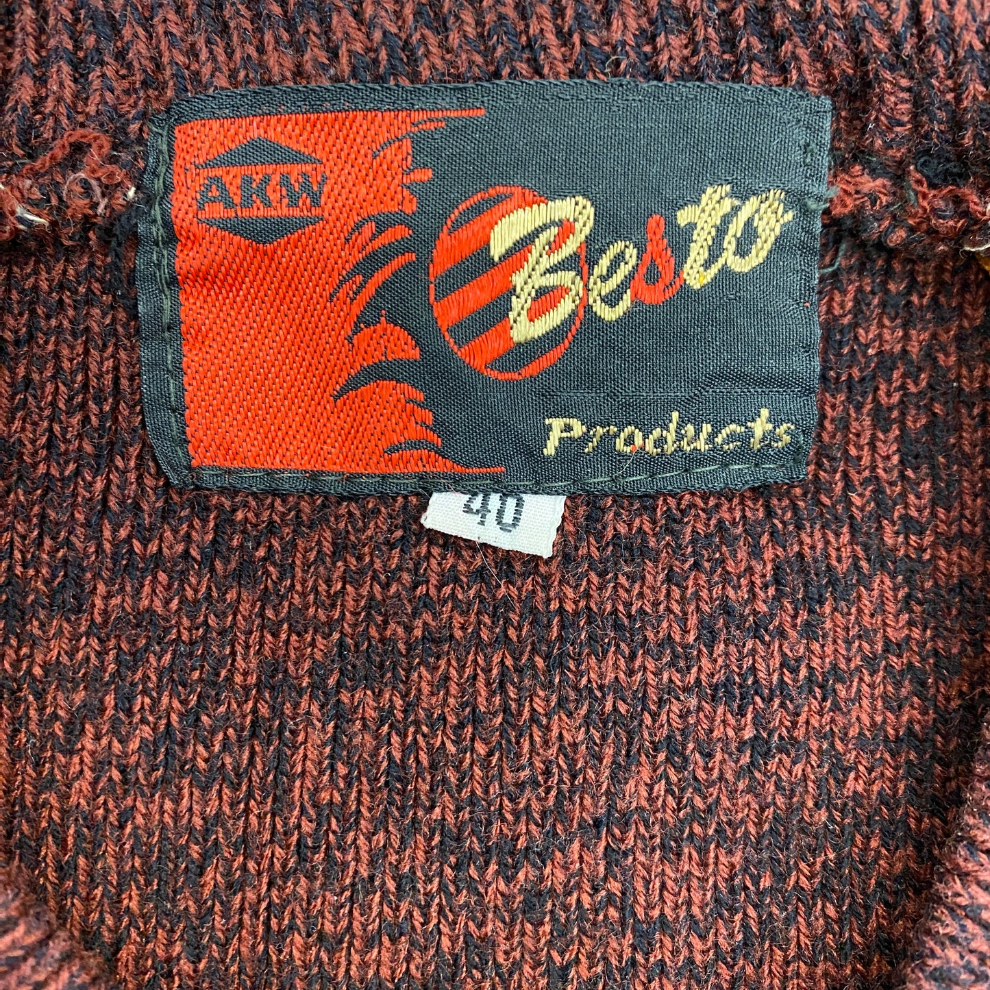 1980s Besto Abstract Sweater Vest - Size Large