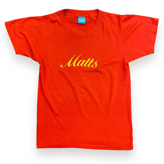 Late 1970s "Matt's" Beer Red Tee - Size Small