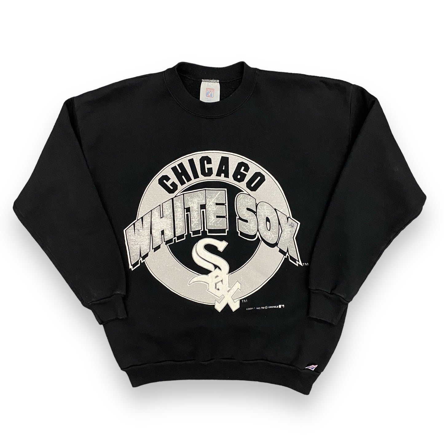 1990 Chicago White Sox Baseball Heavyweight Black Sweatshirt - Size Large