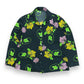1970s Chrysanthemum Print Double Knit Polyester Shirt - Size Large