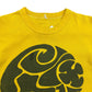 Vintage 1960s Yellow Graphic Tee - Size Medium