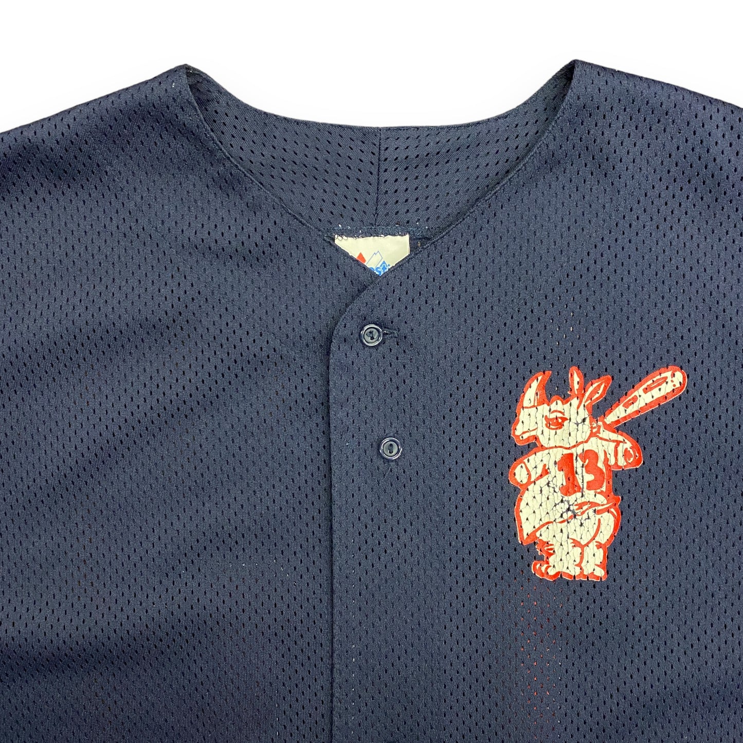 Vintage Majestic Mesh Knit Baseball Jersey - Size XL