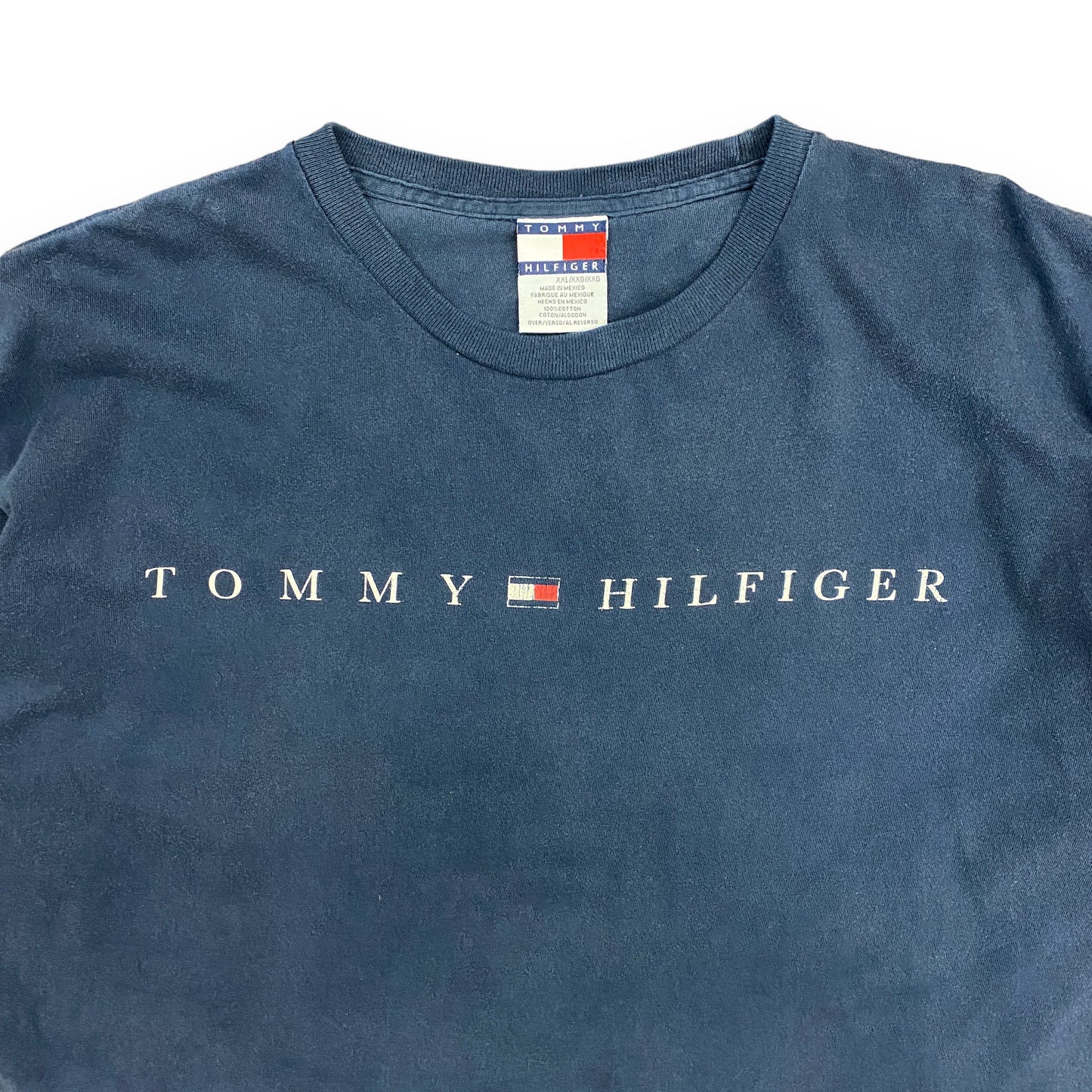 Vintage Tommy Hilfiger Oversized Logo Tee - Size XXL (Fits Boxy XL)