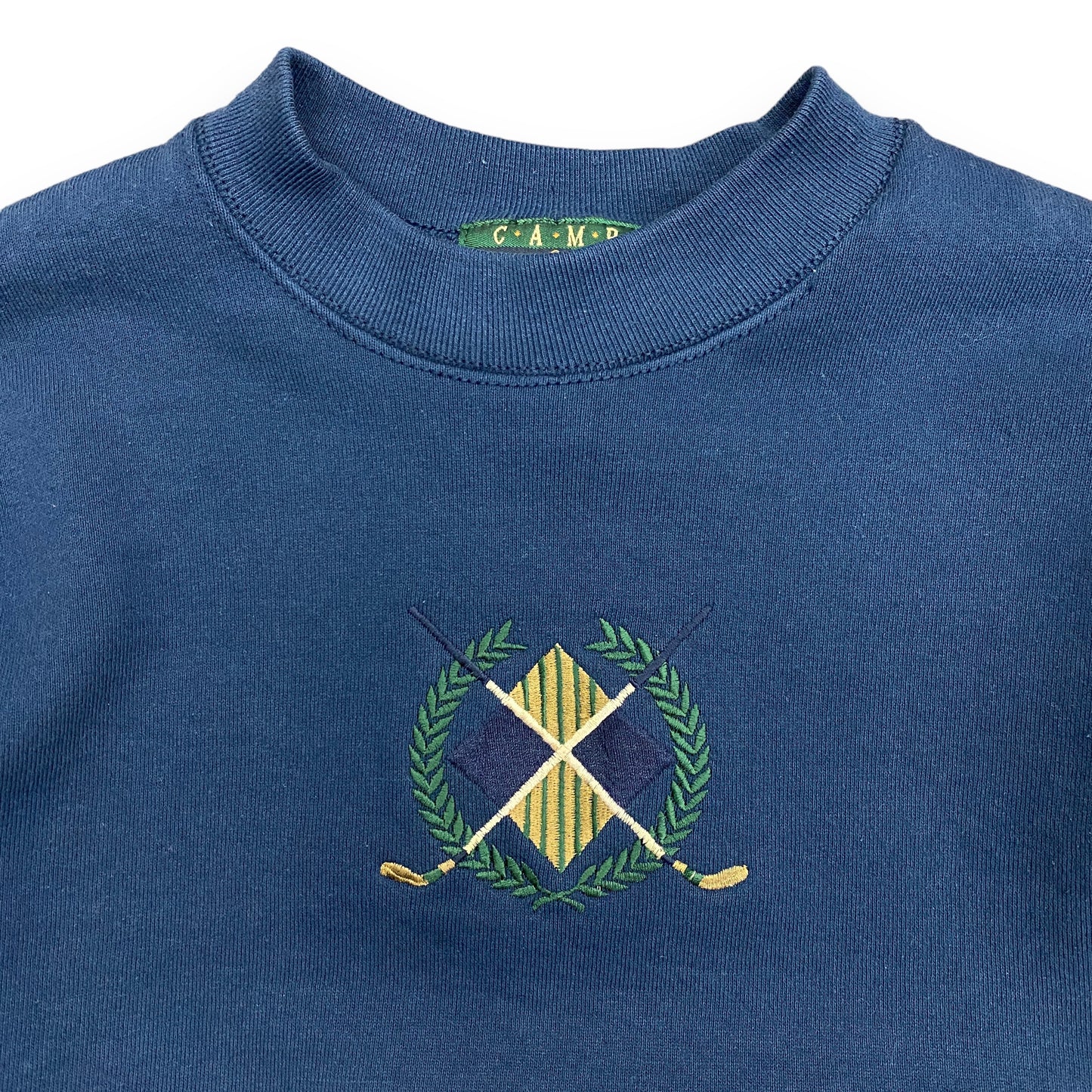 1990s Embroidered Golf Club Sweatshirt - Size Medium