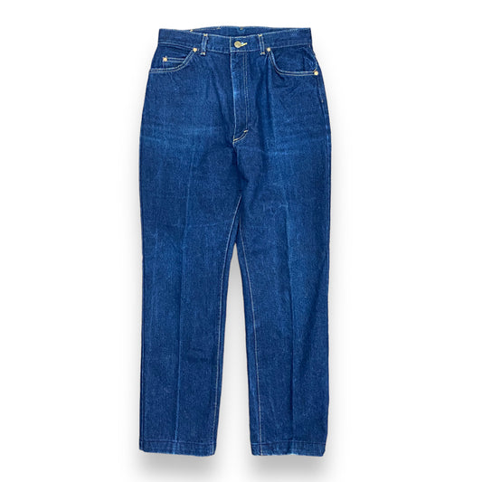 Vintage 1980s Lee Riders High Waisted Dark Wash Jeans - 28"x30"
