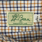 1960s LL Bean Yellow & Blue Button Down Shirt - Size Large