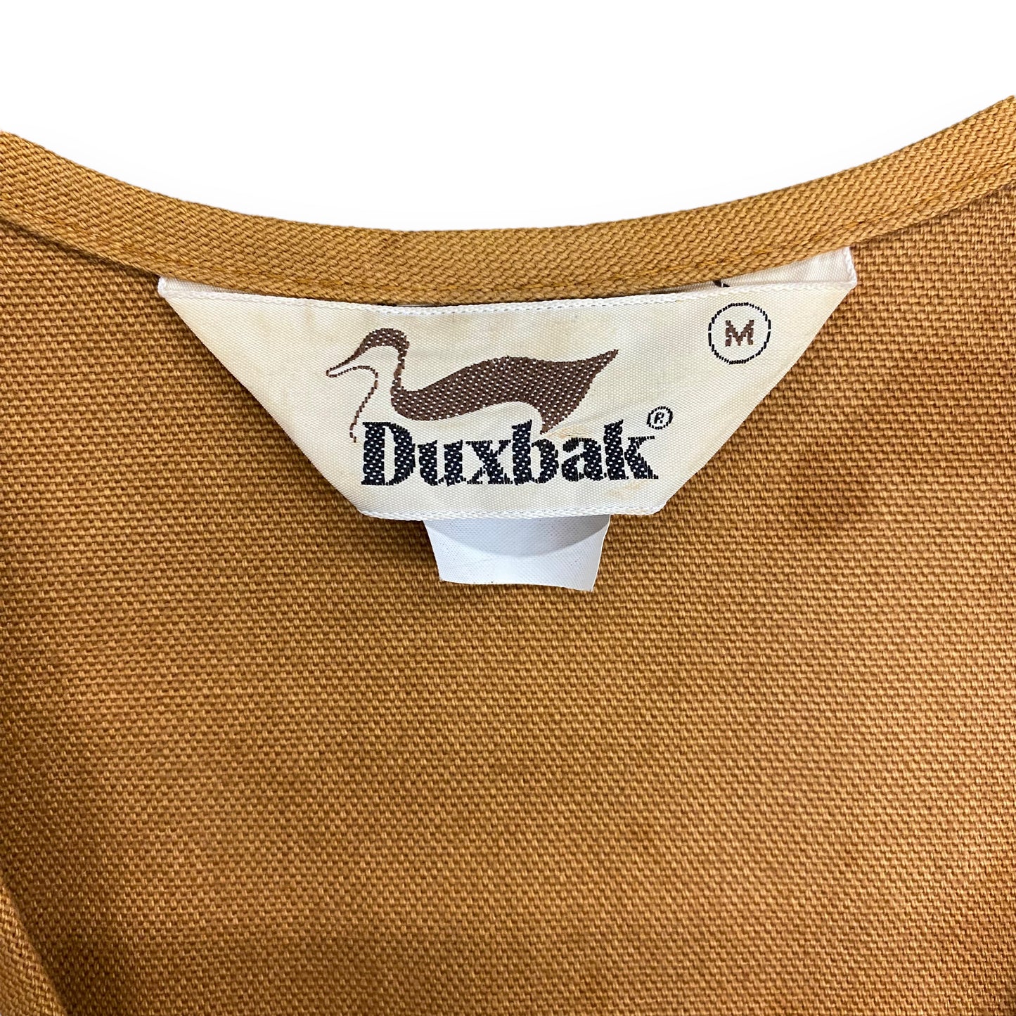 Vintage 1980s Duxbak Tan Canvas Hunting Vest - Size Medium