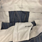 1980s Striped Cotton Poly Blend Pants - 29"x27"