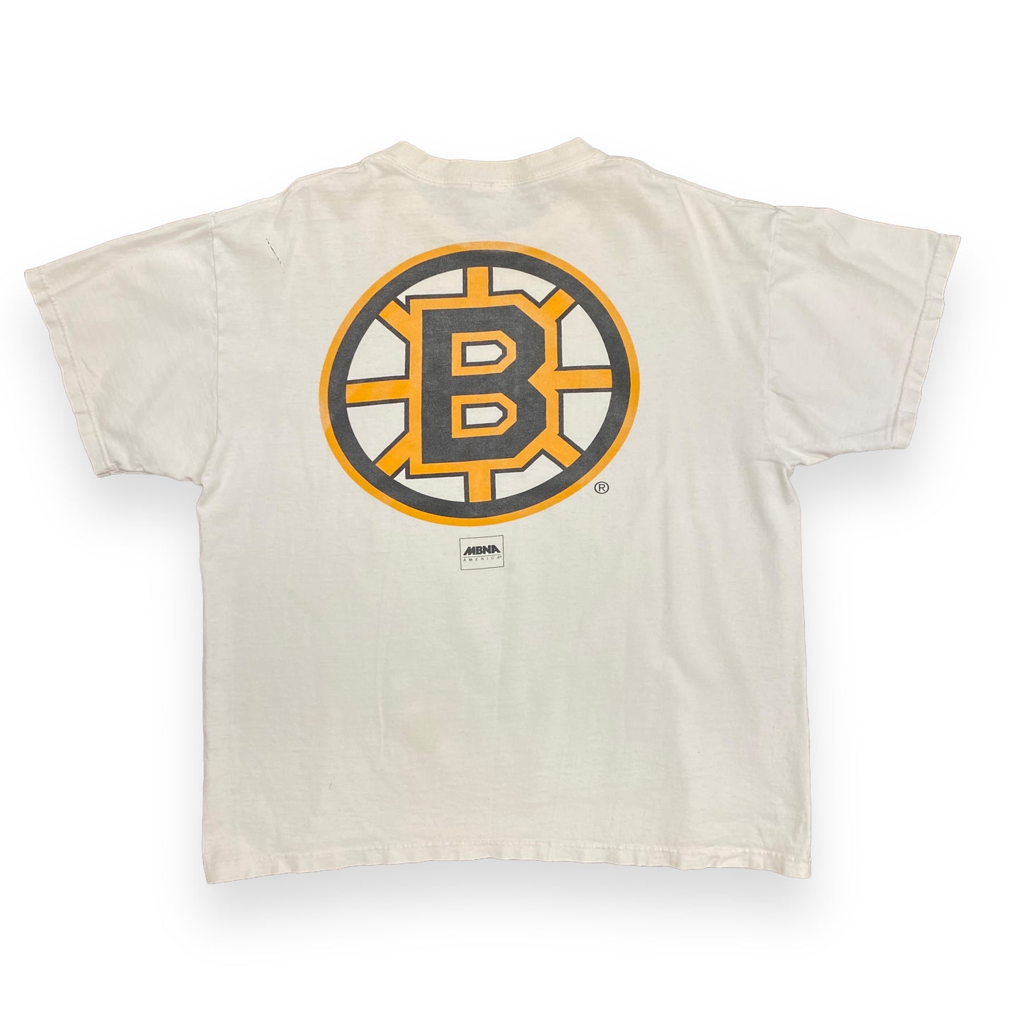 Vintage 1990s Boston Bruins NHL Thrashed "Pooh Bear" Tee - Size Large