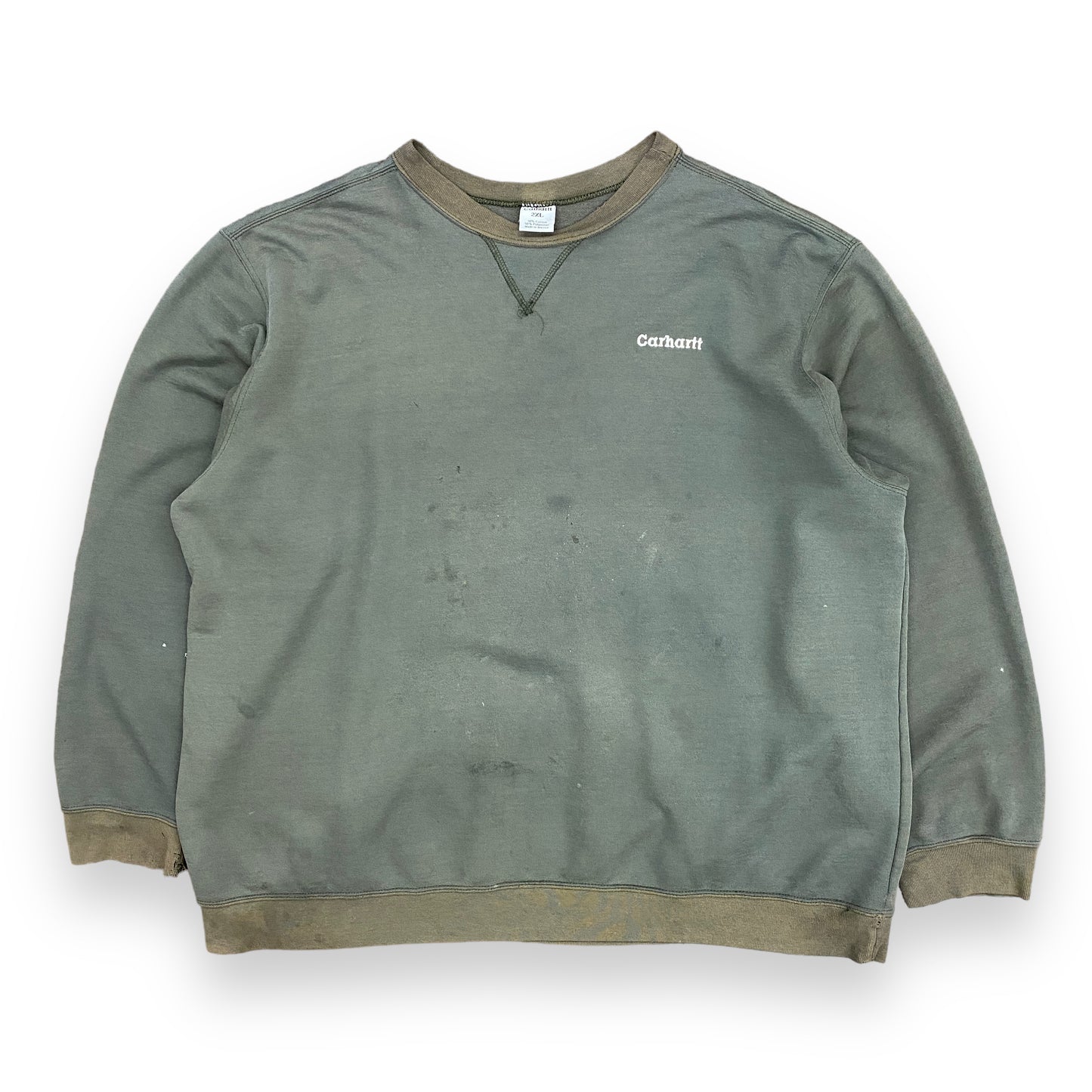 Vintage Oversized Thrashed Carhartt Crewneck Sweatshirt - Size XXL