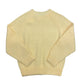 Vintage 1980s Light Yellow Chunky Knit Sweater - Size M/L