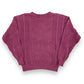 Vintage 90s Abstract 3D Knit Maroon Sweater - Size Large
