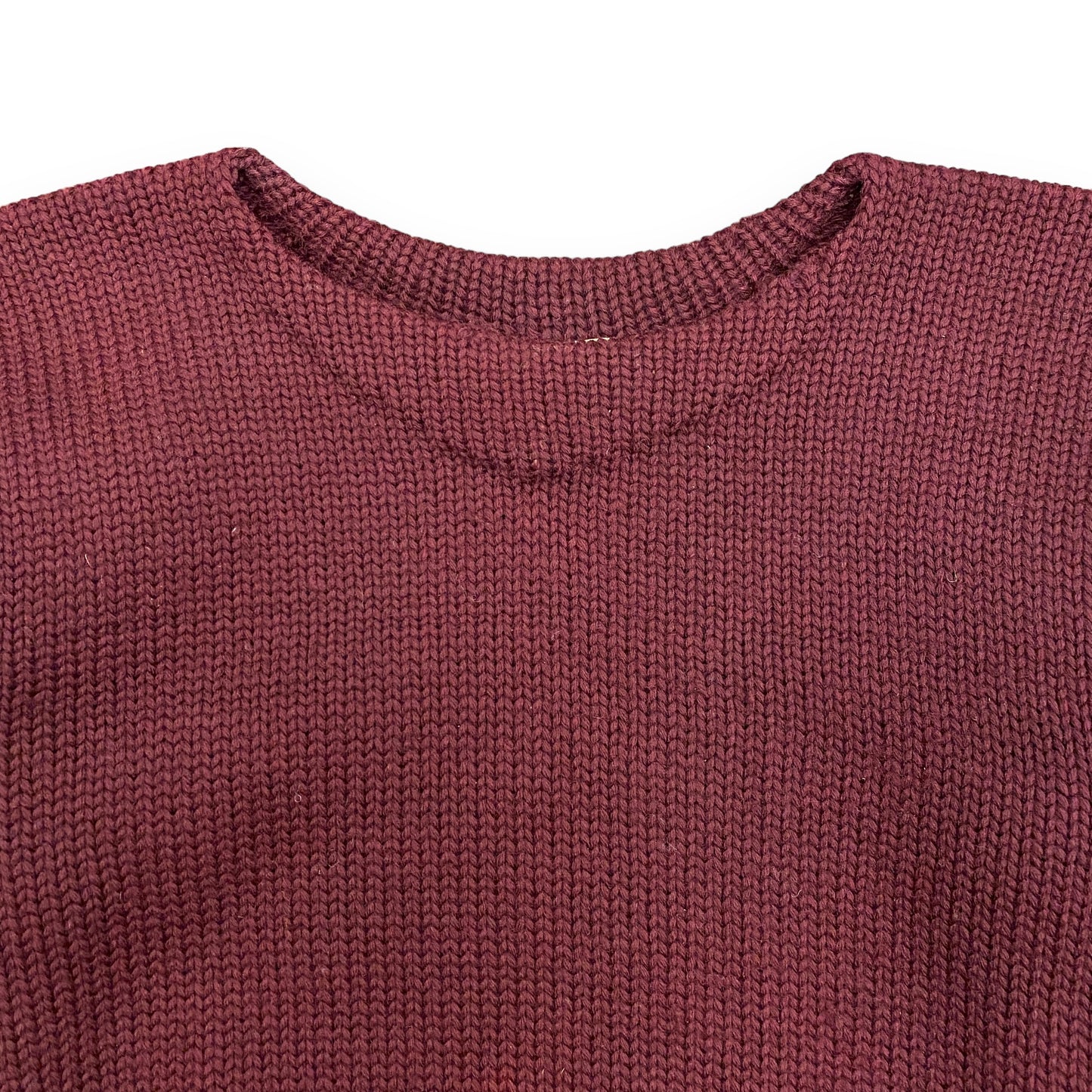 1940s Gordon (Brown Durrell Co.)  Pure Wool Maroon Sweater - Size Large