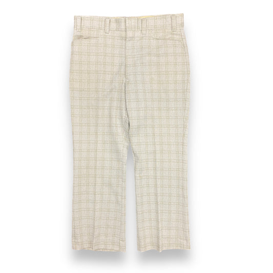 Vintage 60s/70s Permanent Press Plaid Pants - 34"x27"