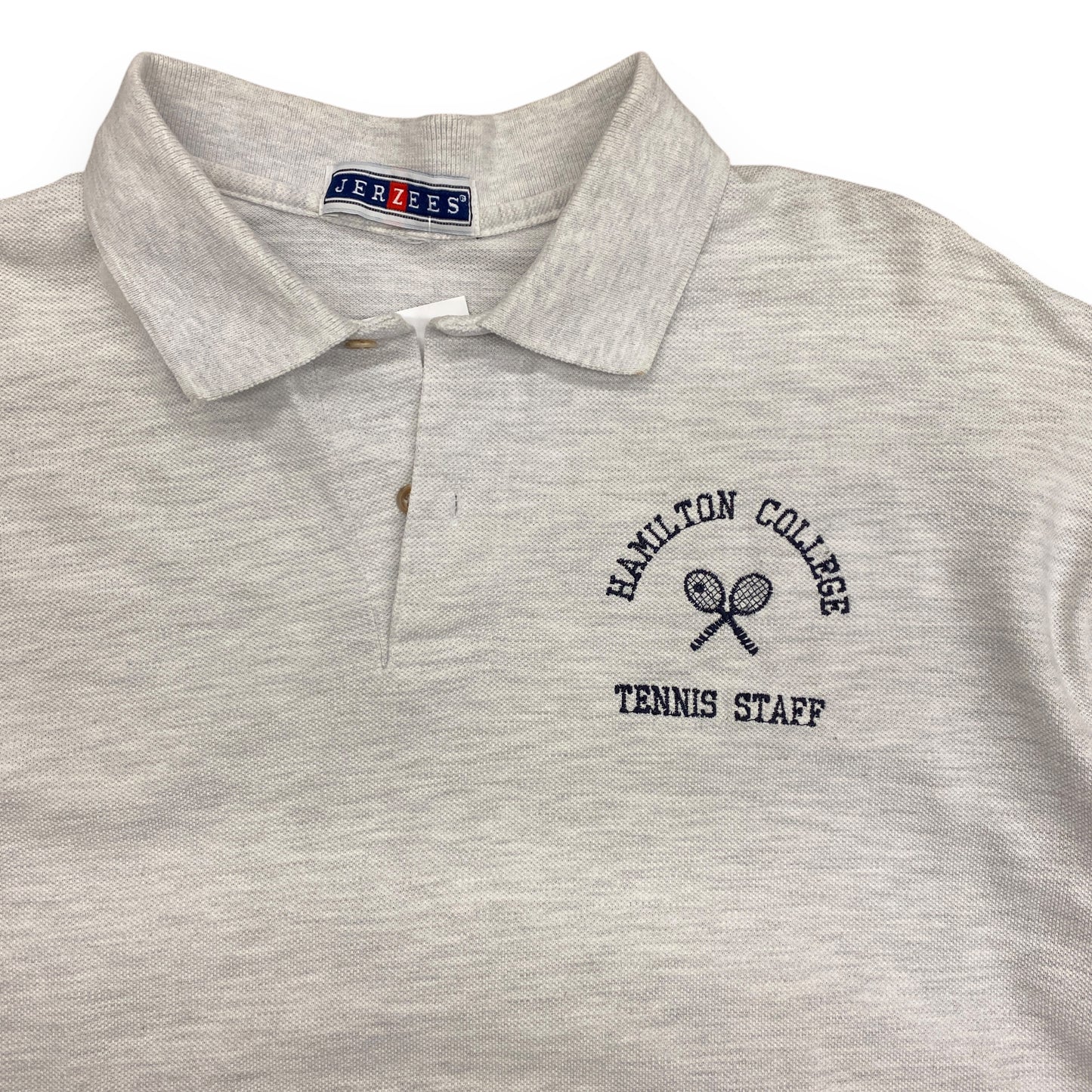 1990s Hamilton College Tennis Polo - Size Large