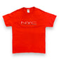 Vintage New York City Embroidered Red Tee - Size Large