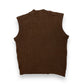 Vintage Brown Knit Sweater Vest - Size Large