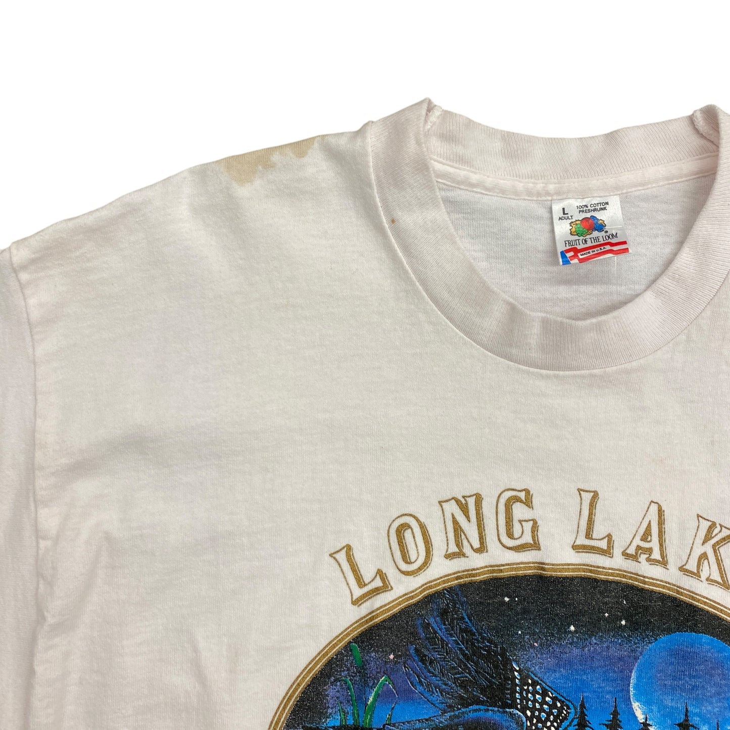 Vintage 1990s "Long Lake, NY" Loons Tee - Size Large