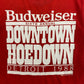 Vintage 1988 Budweiser "Downtown Hoedown" Red Tee - Size Medium