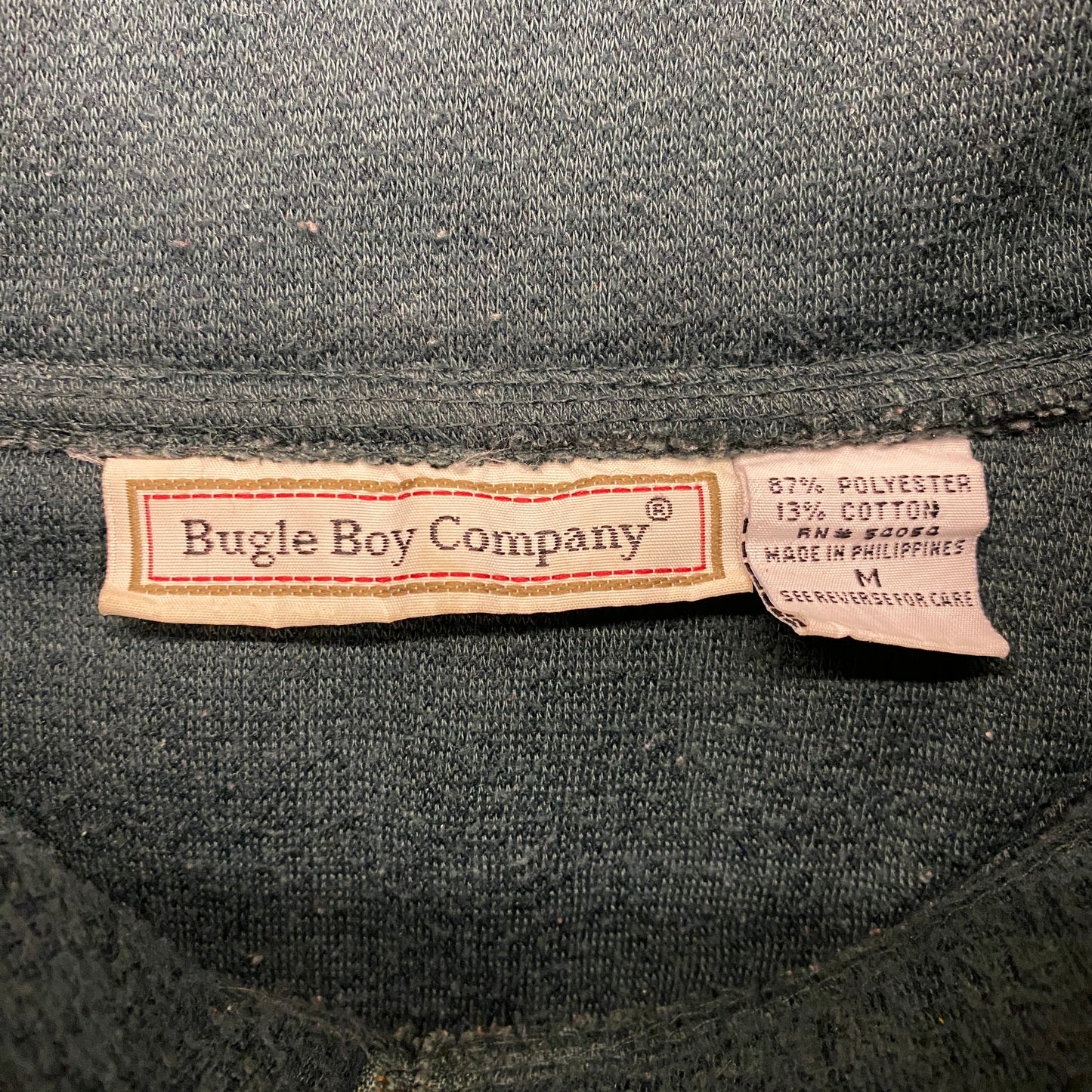 Vintage Bugle Boy Company Color-Block Mock Neck - Size Medium