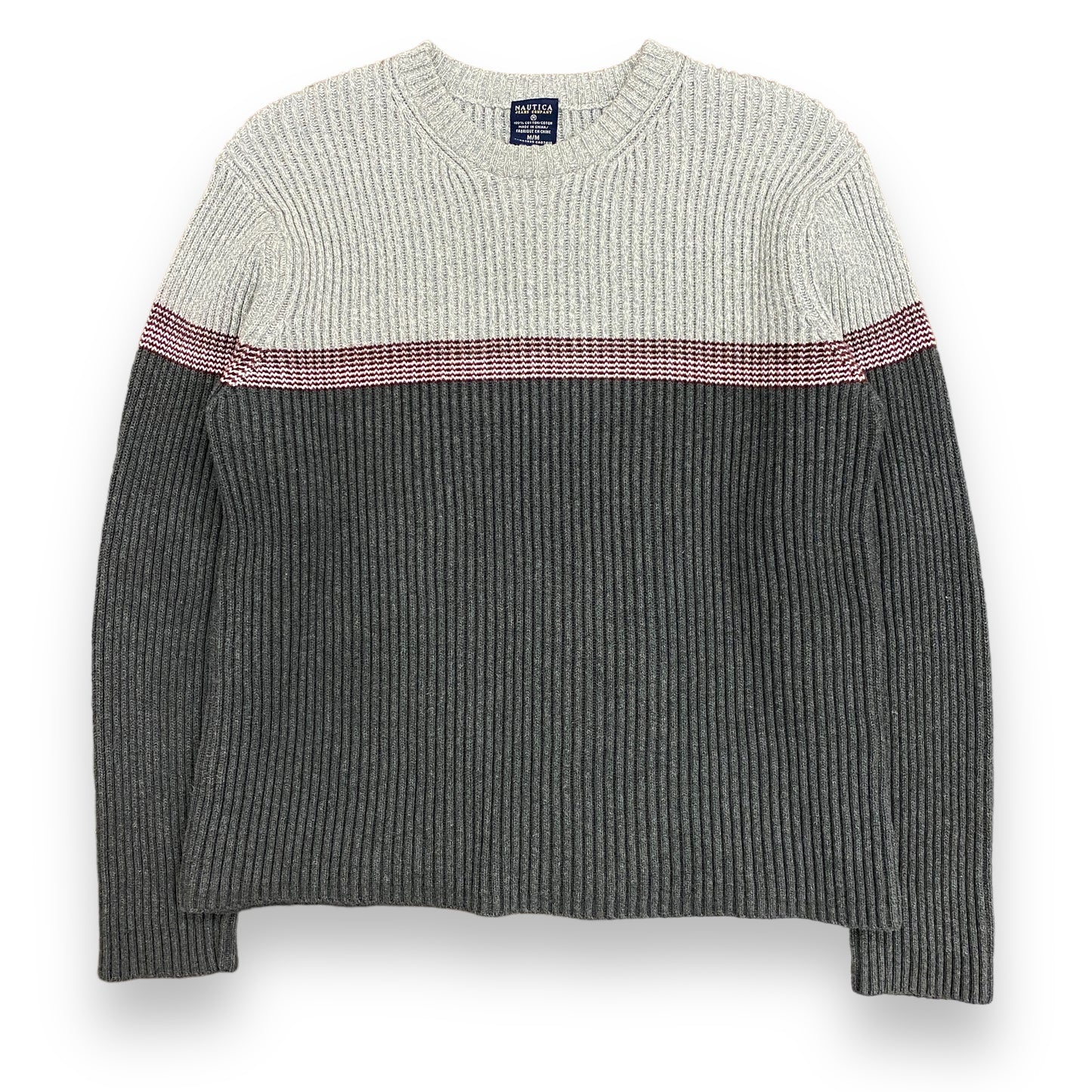 Y2K Nautica Ribbed Raglan Sweater - Size Medium