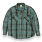 Vintage 90s Carhartt Green Plaid Cotton Flannel - Size M/L
