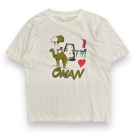1980s "I Love Oman" White Single Stitch Tee - Size Large