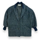 Vintage 1980s Suburban Traveler Navy Blue Wool Jacket - Size Large