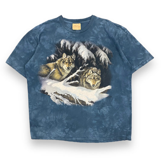 1990s The Mountain "Wolves" Over-Dyed Tee - Size XL
