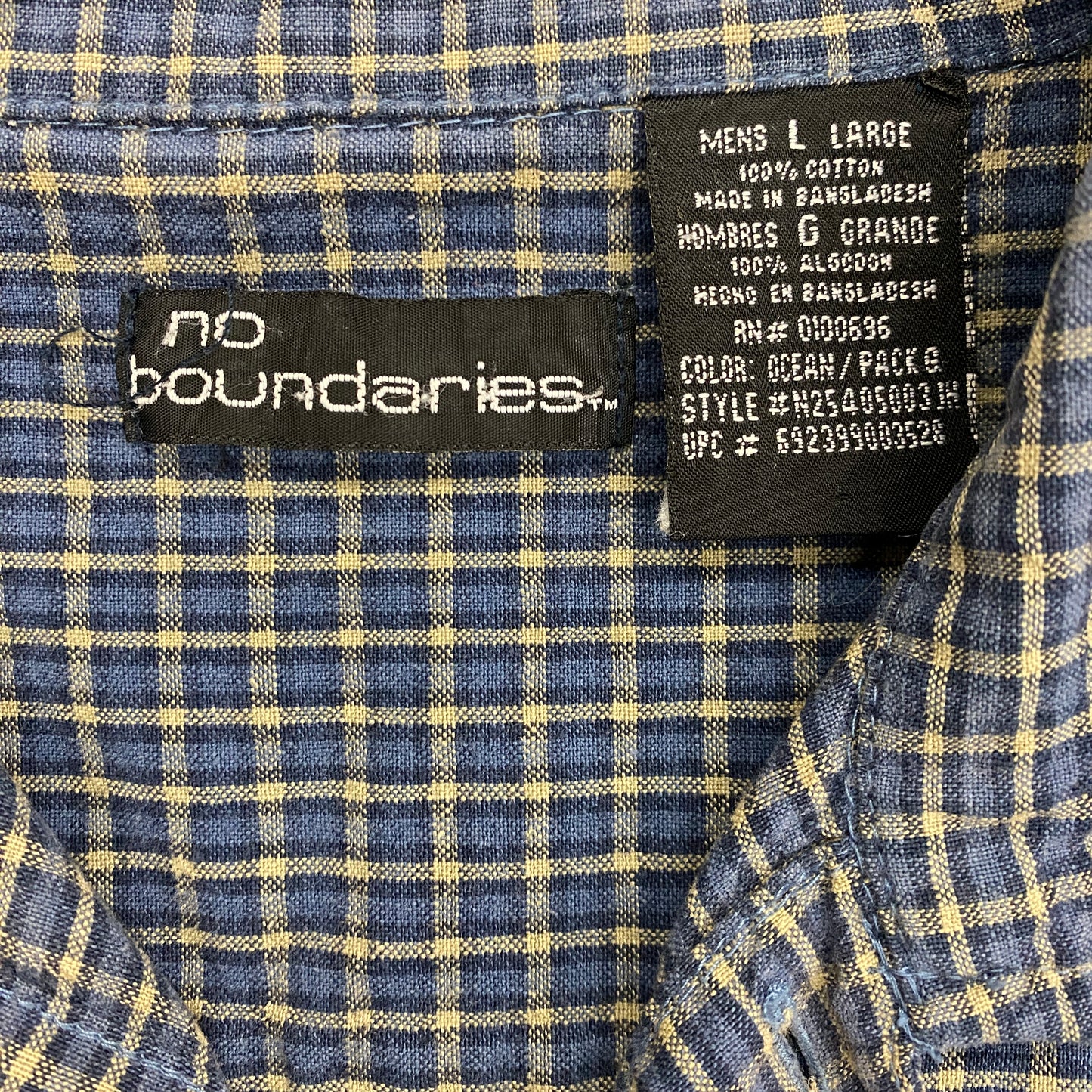 90s No Boundaries Short Sleeve Button Up - Size Large