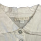 Vintage 1990s White Linen Cropped Jacket Top - Size M/L
