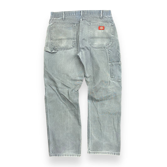 00's Dickies Faded Gray Cotton Denim Pants - 34"x30"