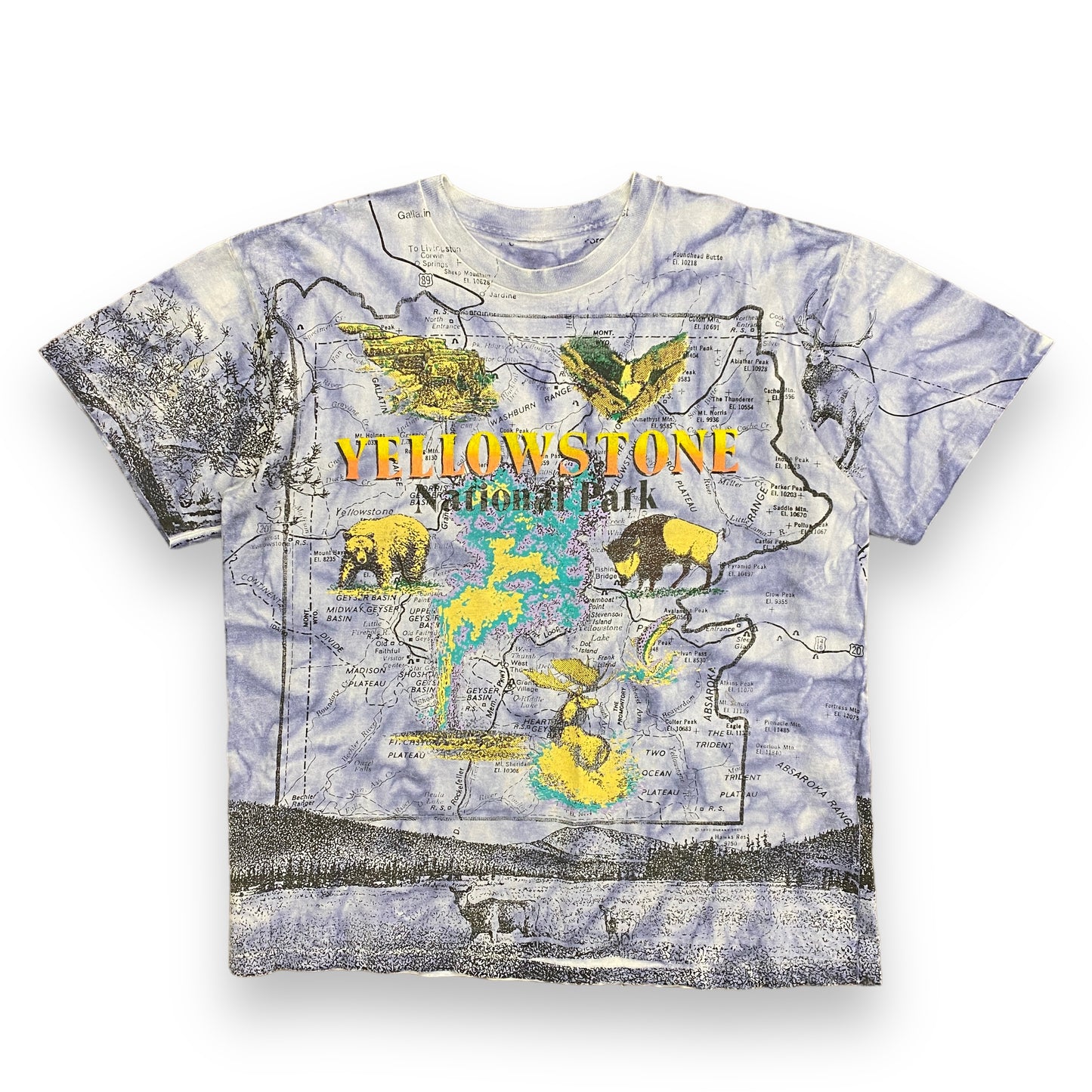 1992 Yellowstone National Park AOP Tee - Size XL