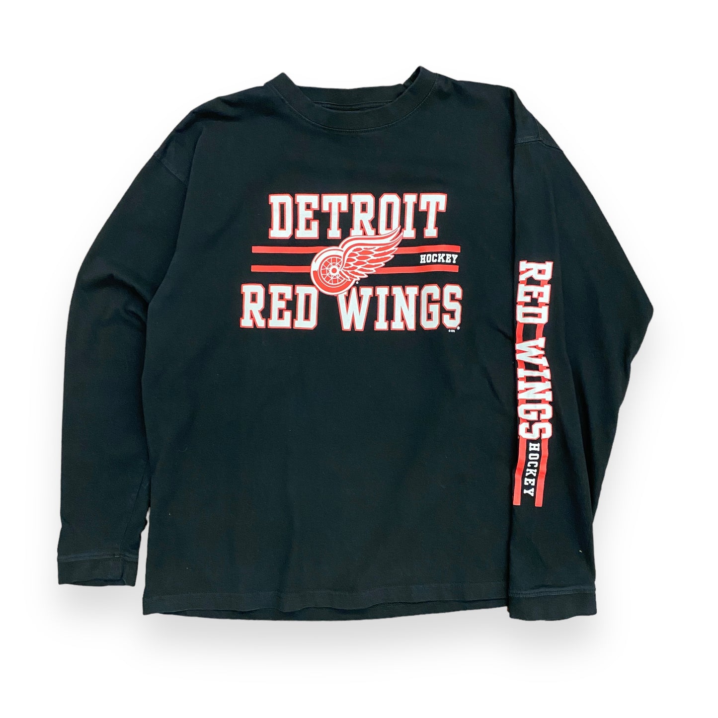 Y2K Detroit Red Wings NHL Hockey Long Sleeve Tee - Size Large